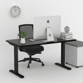 Electric Stand up Desk Frame - ErGear Height Adjustable Table Legs Sit Stand Desk Frame Up to Ergonomic Standing Desk Base Workstation Frame Only