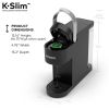 K-Slim Black Single-Serve K-Cup Pod Coffee Maker