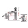 8 in. Waterfall Widespread 2-Handle Bathroom Faucet With Supply Line in Spot Resist Brushed Nickel